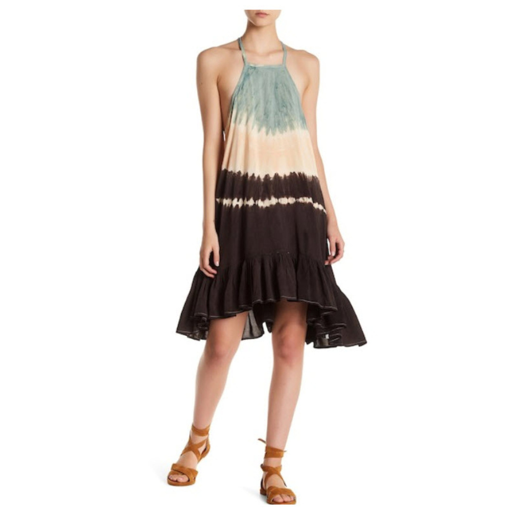 One Teaspoon Plantation Tie-Dye Open Back Dress XS